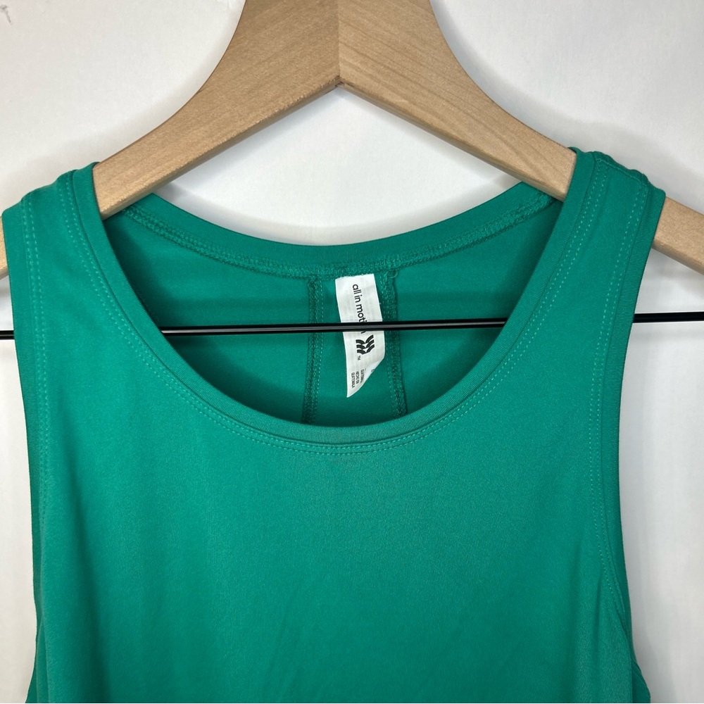 *Worn Once* All In Motion Green 2 Piece Set, Small Tank, Medium Skort - Picture 4 of 16